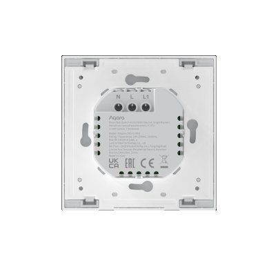 Aqara Smart Wall Switch H1 EU White Single Rocker, With Neutral (Zigbee)