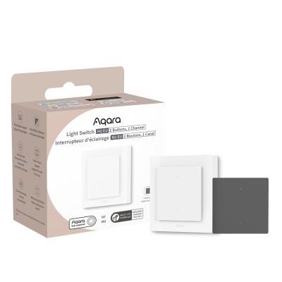 Aqara Light Switch H2 EU 2 Buttons, 1 Channel, Offline (Zigbee, Matter over Thread)