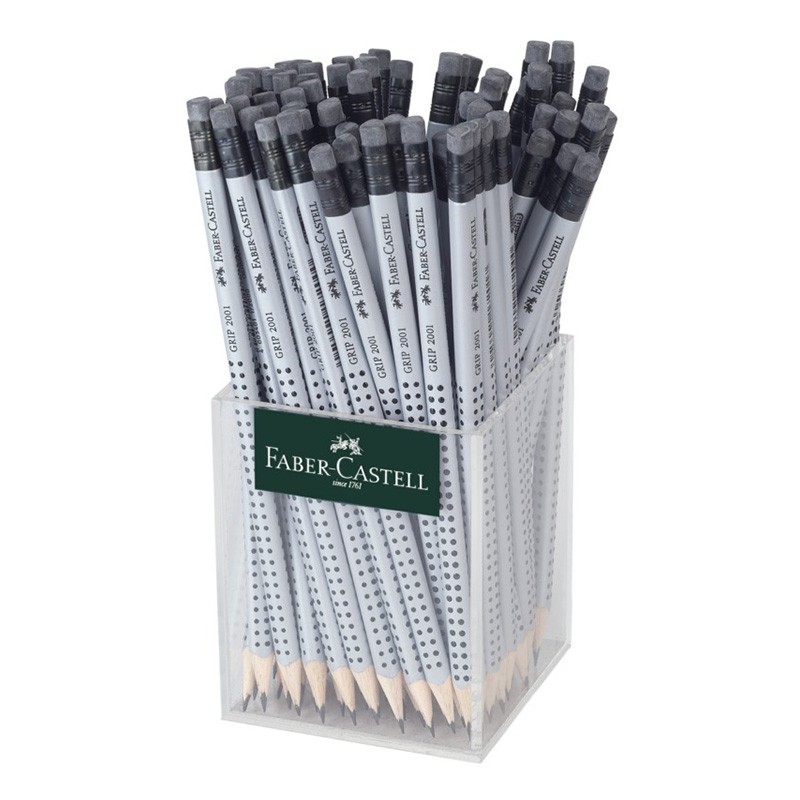 ΜΟΛΥΒΙ F.CASTELL GRIP ΓΟΜΑΣ ΓΚΡΙ