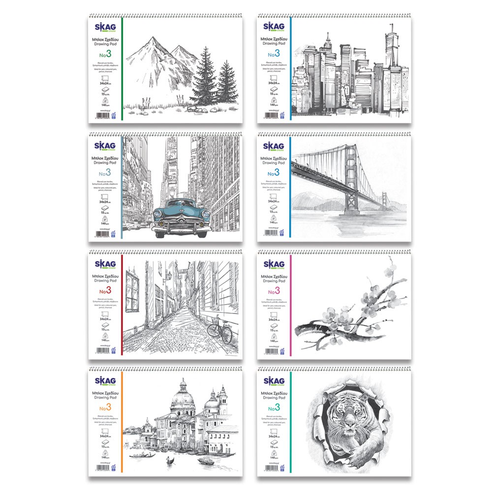 Μπολκ Σχεδίου No 3 25*35  140 γραμμαρίων  Skag
