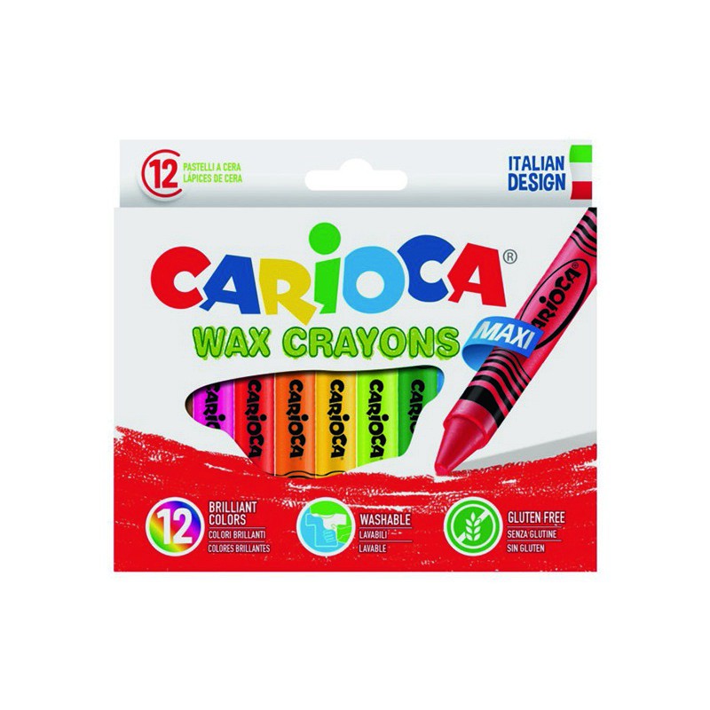 Κηρομπογιές Cacioca Jumbo 12 τεμαχίων