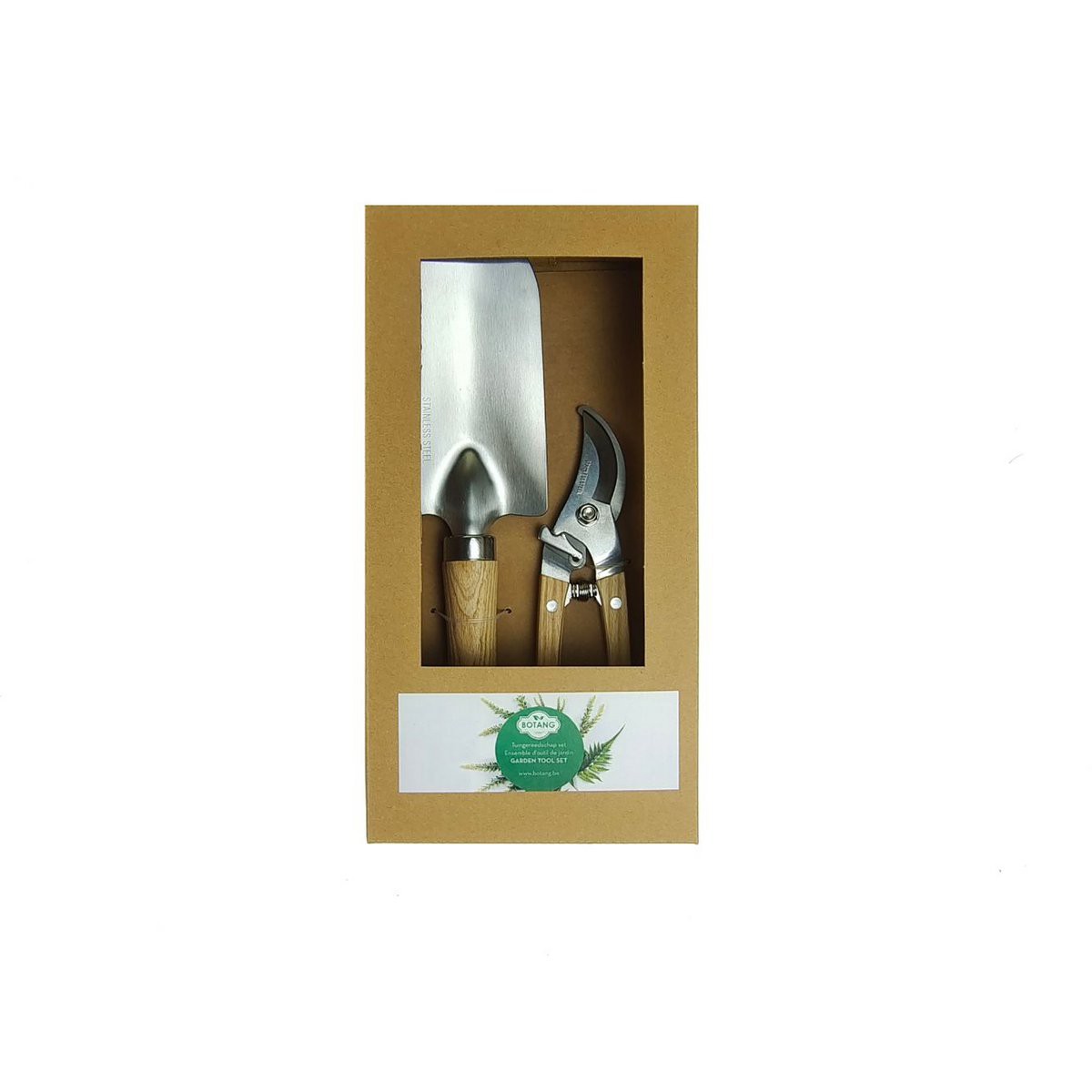 2-Piece Metal Garden Tool Set, Garden Shovel & Pruning Shears