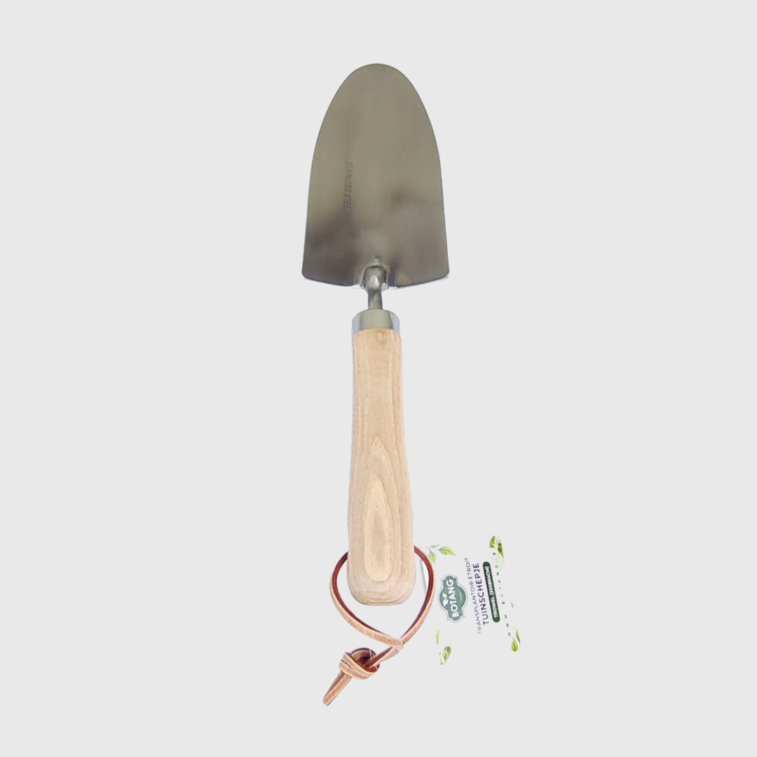 Metal Garden Shovel, Plant Shovel with Wooden Handle (33 x 8 x 4 cm)