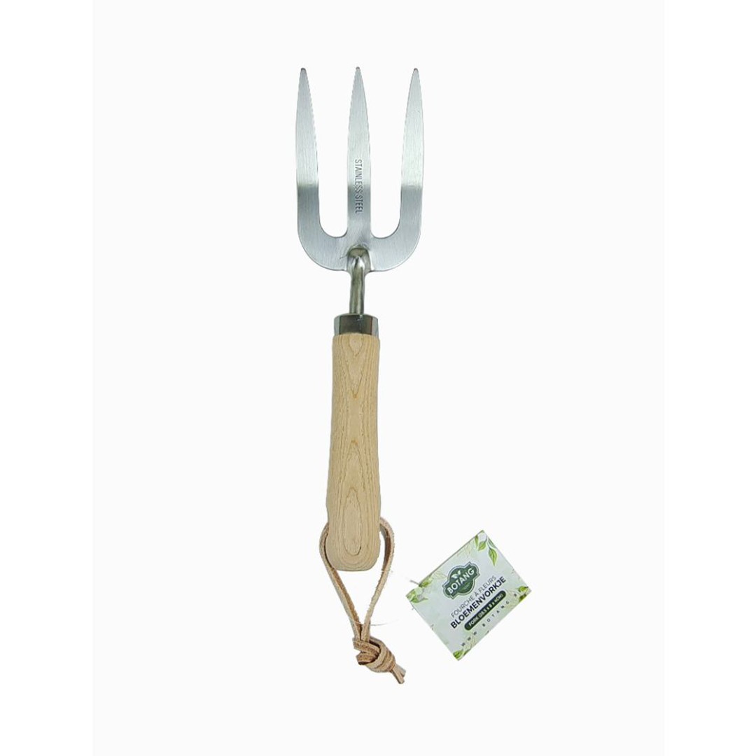 Metal Garden Fork with Wooden Handle (28.5 x 8 x 4 cm)