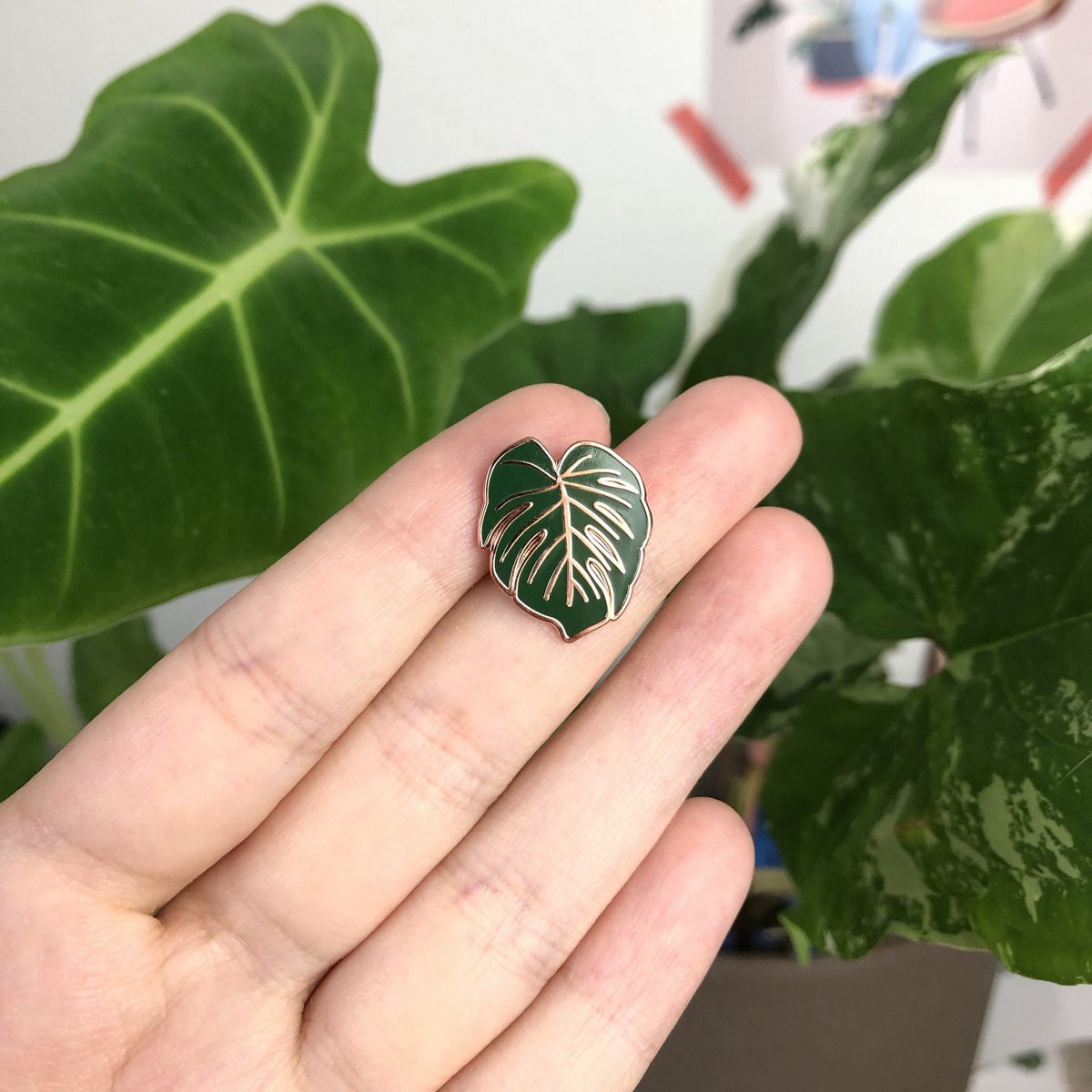 Hard Enamel Pin - Monstera deliciosa Leaf
