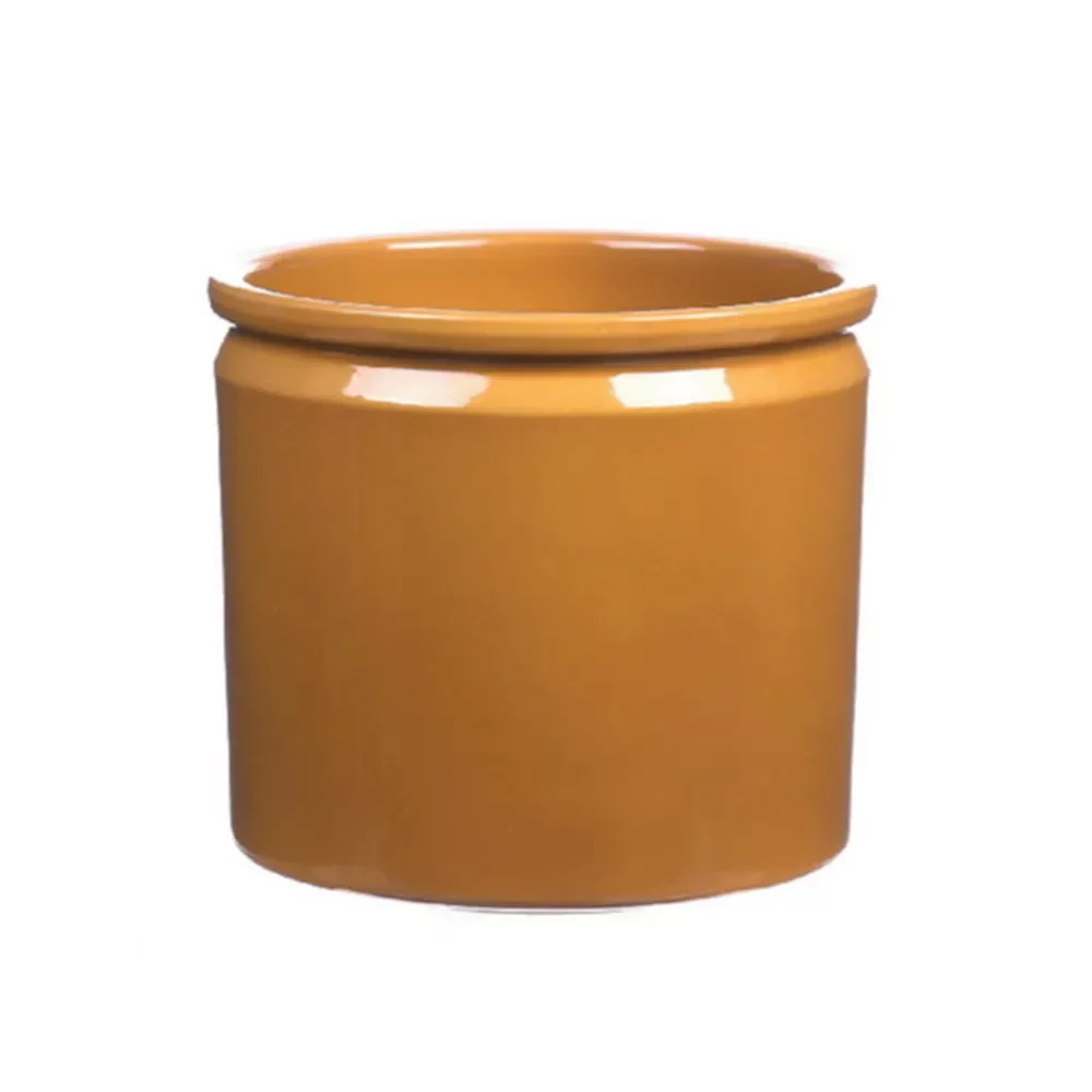 Ceramic Pot Luca Curry Glazed d14xh12.5