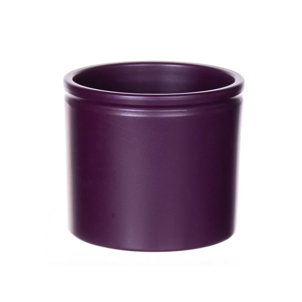 Ceramic Pot Luca Aubergine matte d14xh12.5