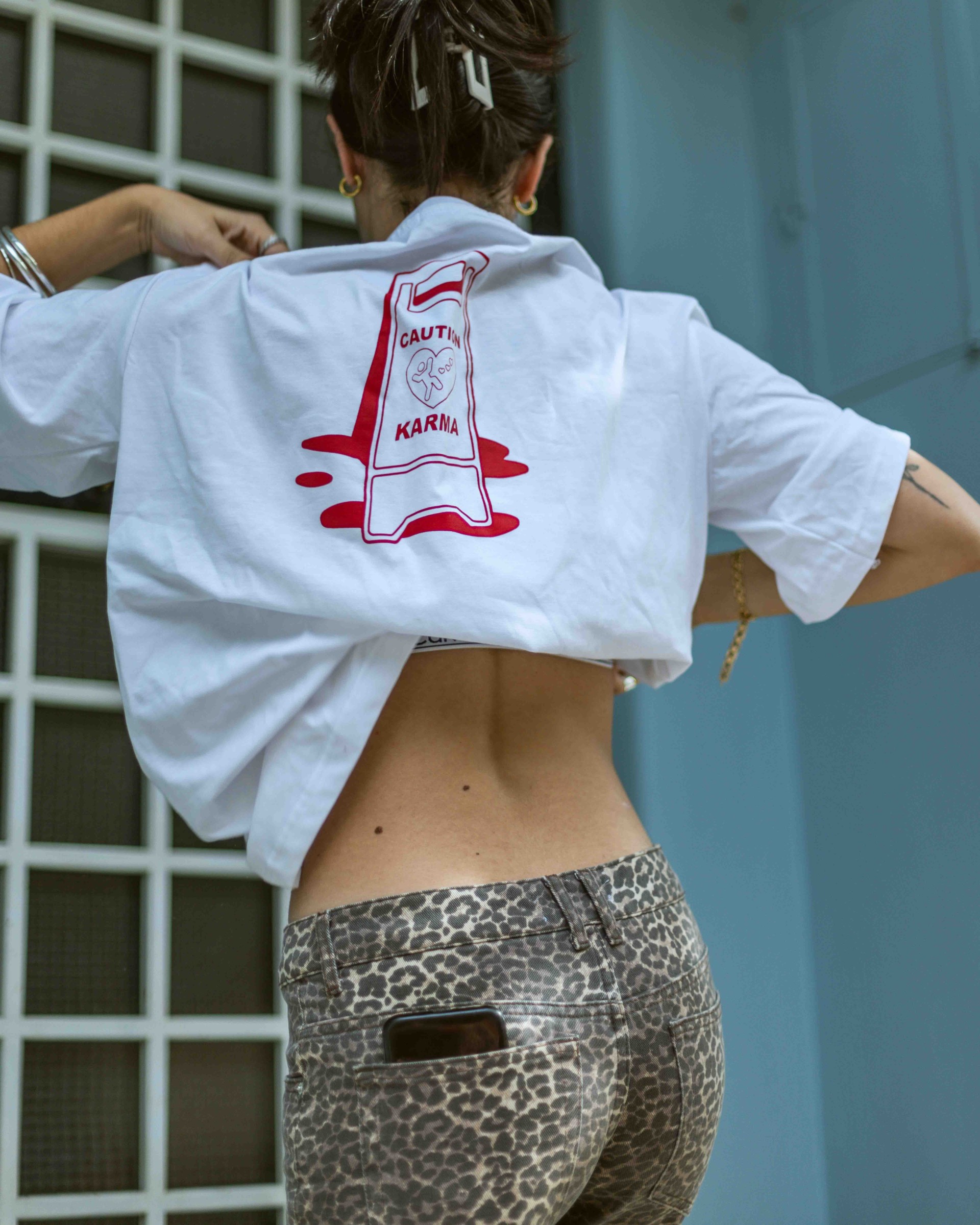 Caution T-shirt White