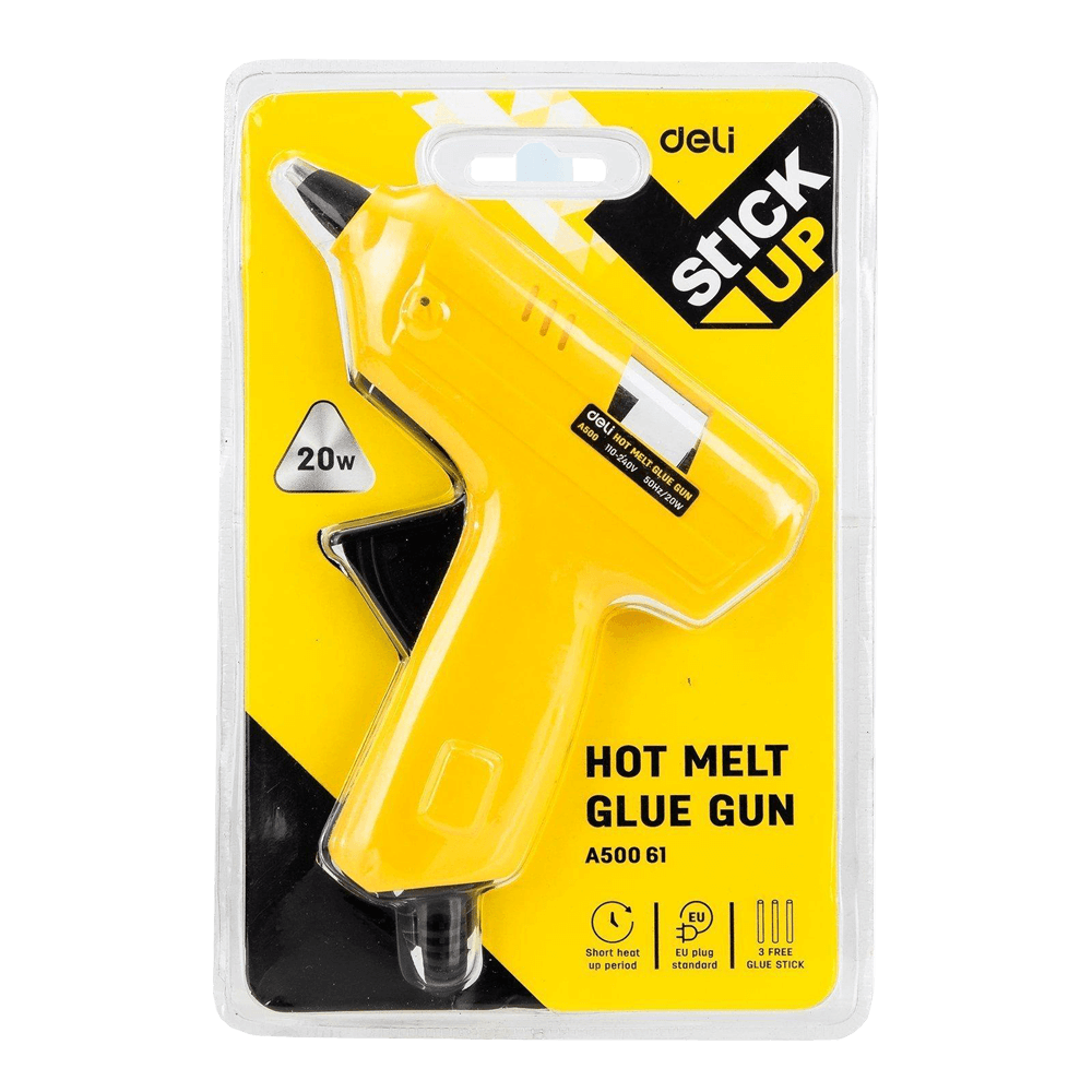 DELI ΠΙΣΤΟΛΙ ΗΛΕΚΤΡΙΚΟ ΣΙΛΙΚΟΝΗΣ ΓΙΑ ΘΕΡΜΟΚΟΛΛΗΣΗ 7mm & 3 ΑΝΤ/ΚΑ BLISTER 4Τ STICK UP A50061
