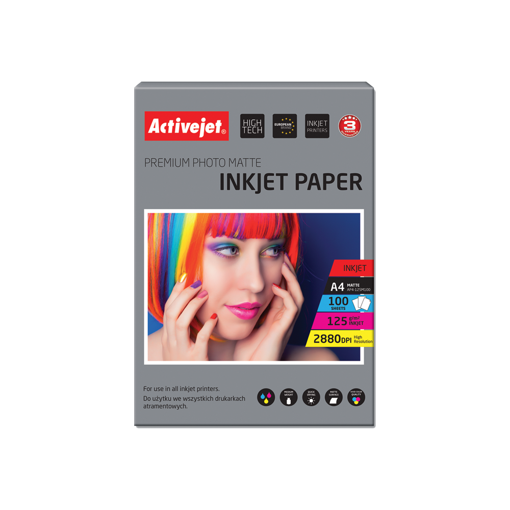 ACJ ΧΑΡΤΙ ΦΩΤ. ΜΑΤ 100Φ Α4 125gr EXPACJPAP0023