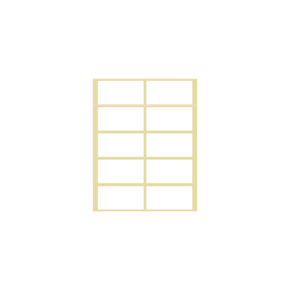 ΕΤΙΚΕΤΕΣ ΑΥΤΟΚ. 10/Φ 40Φ 49x27mm N11 ΛΕΥΚΕΣ