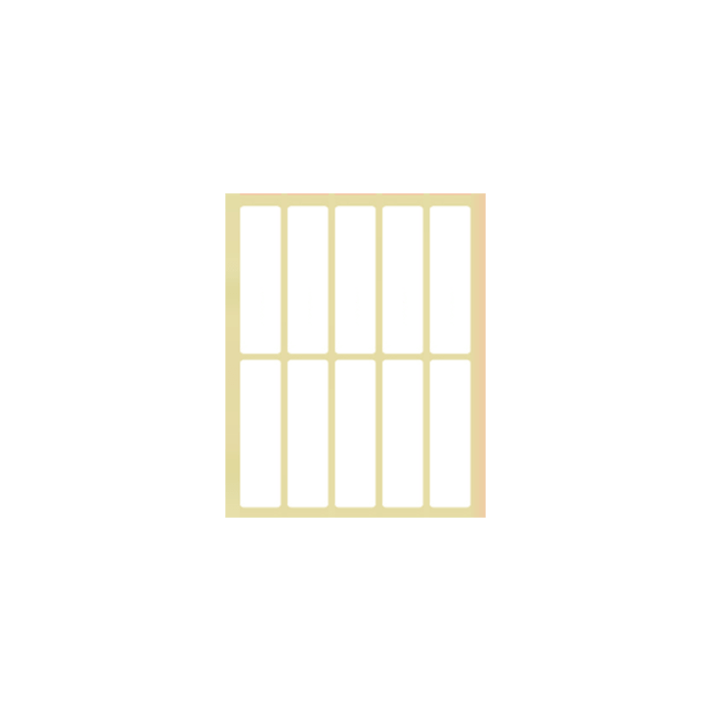 ΕΤΙΚΕΤΕΣ ΑΥΤΟΚ. 10/Φ 40Φ 18x73mm N37 ΛΕΥΚΕΣ