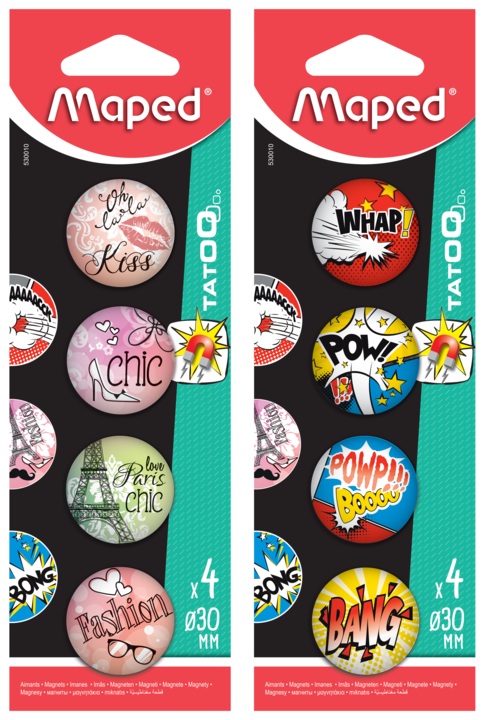 ΜΑΓΝΗΤΕΣ ΤΑΤΟΟ Χ4 ΣΕ BLISTER