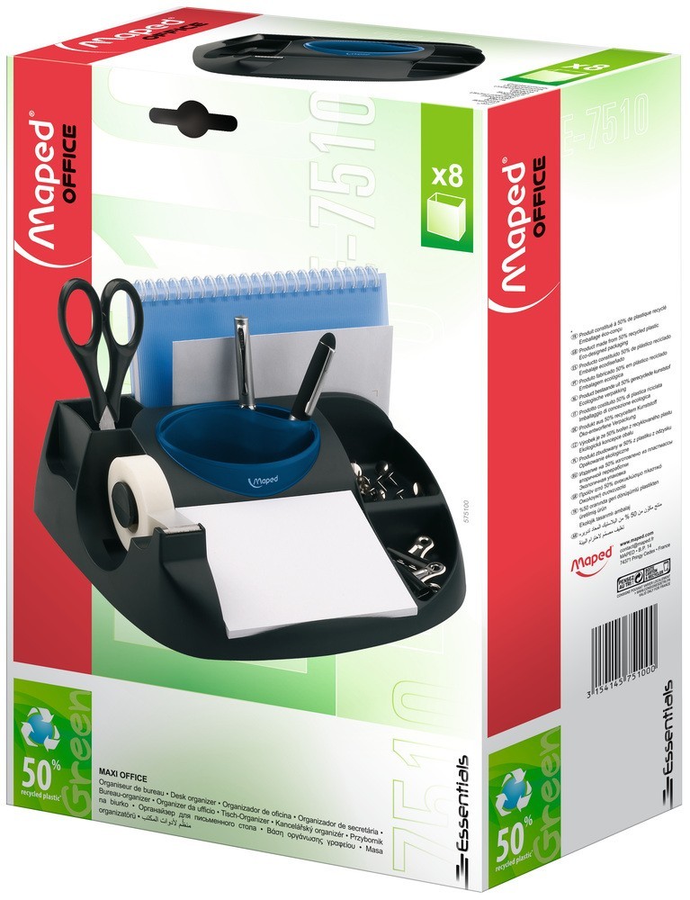 ΒΑΣΗ ΓΡΑΦΕΙΟΥ MAXI OFFICE ΜΑΥΡΟ / ΜΠΛΕ ΣΕ ΚΟΥΤΙ