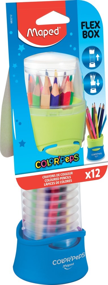 ΞΥΛΟΜΠΟΓΙΕΣ COLOR' PEPS FLEX BOX X 12