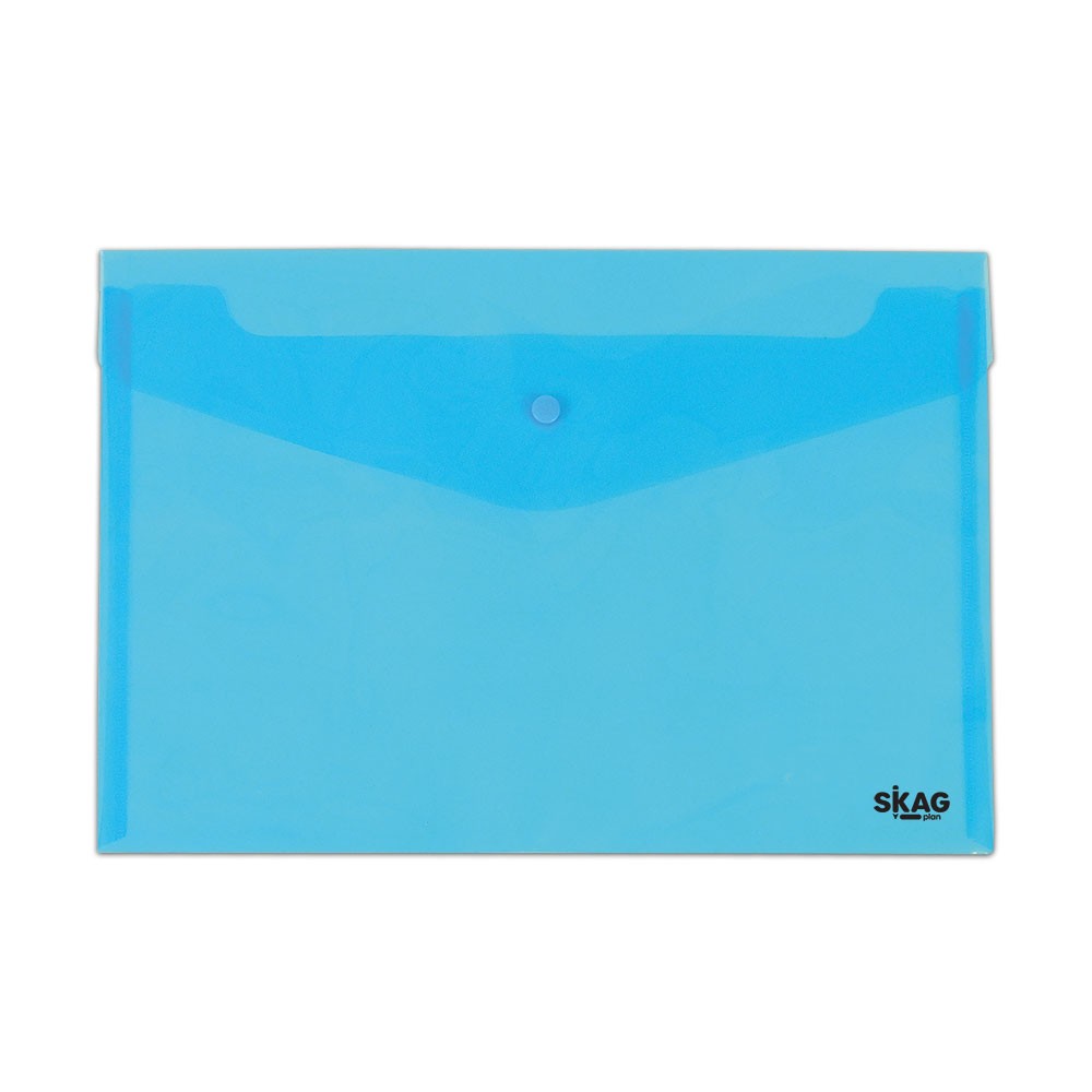 ΦΑΚΕΛΟΣ ΡΡ ΜΕ ΚΟΥΜΠΙ Α4 ΔΙΑΦΑΝΗ ΜΠΛΕ