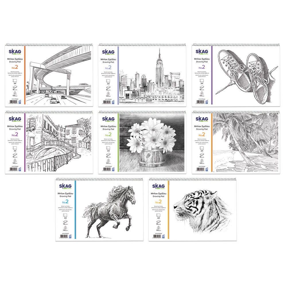 ΜΠΛΟΚ ΕΛΕΥΘΕΡΟΥ ΣΧΕΔΙΟΥ A4, 140 ΓΡ, 15Φ. ΝΟ 2