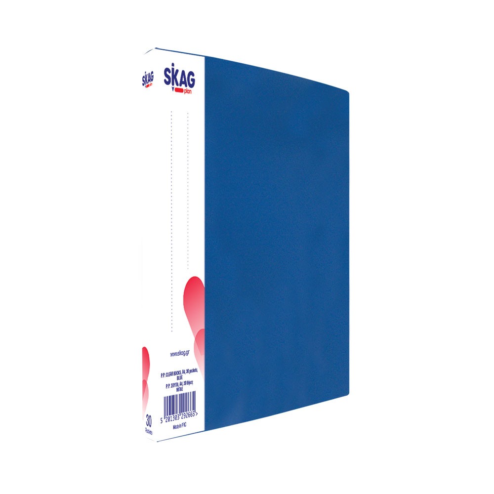 ΡΡ ΣΟΥΠΛ Α4 30 ΘΗΚΕΣ - ΜΠΛΕ