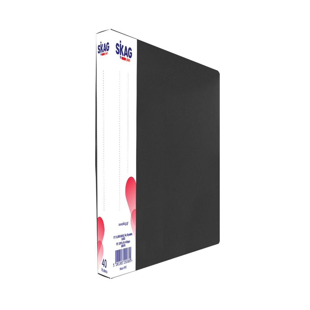 ΡΡ ΣΟΥΠΛ Α4 40 ΘΗΚΕΣ - ΜΑΥΡΟ