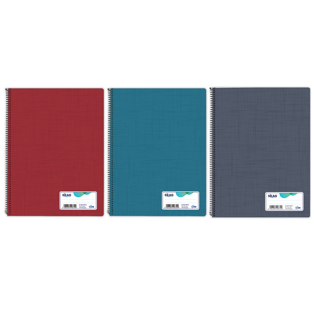 ΤΕΤΡΑΔΙΑ ΣΠΙΡΑΛ (ΔΙΕΘΝΕΣ) Α4 100Φ ΡΙΓΕ 60ΓΡ