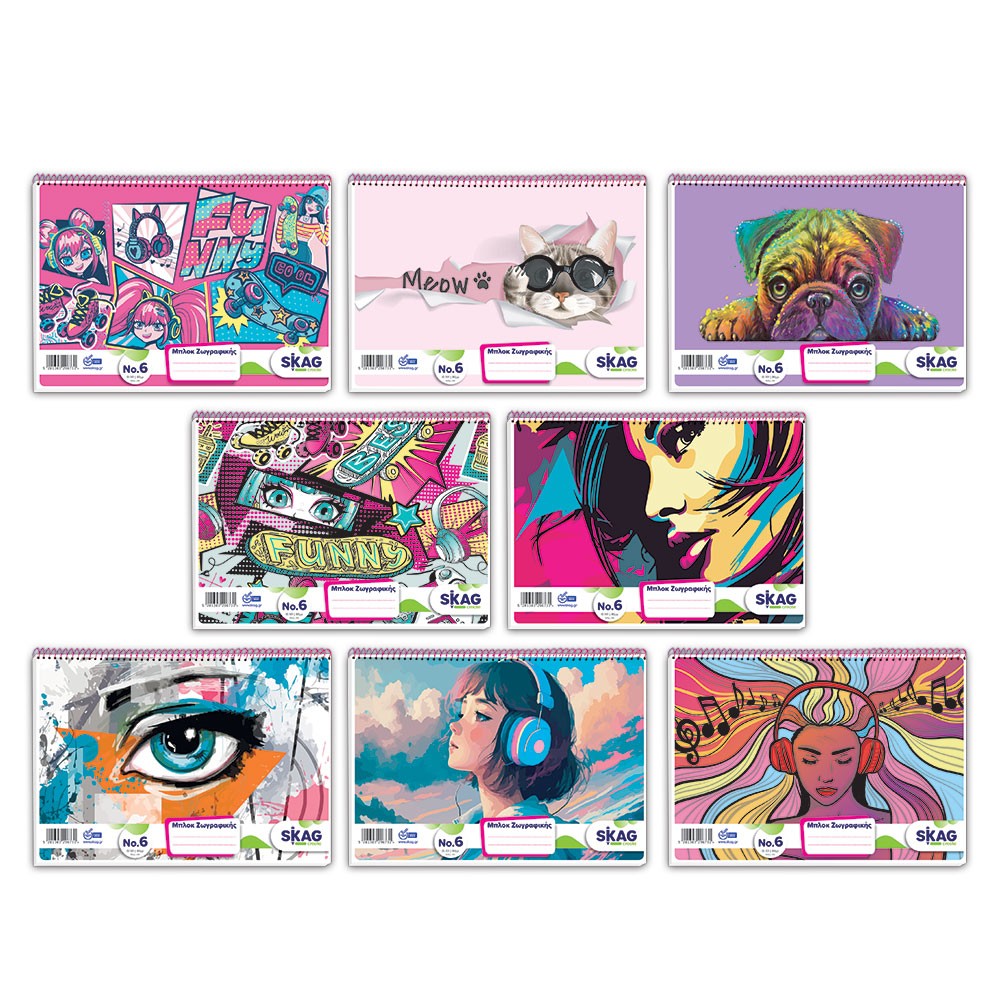 ΜΠΛΟΚ ΖΩΓΡΑΦΙΚΗΣ Α4 70ΓΡ 101Φ Νο6 ΚΟΡΙΤΣΙ