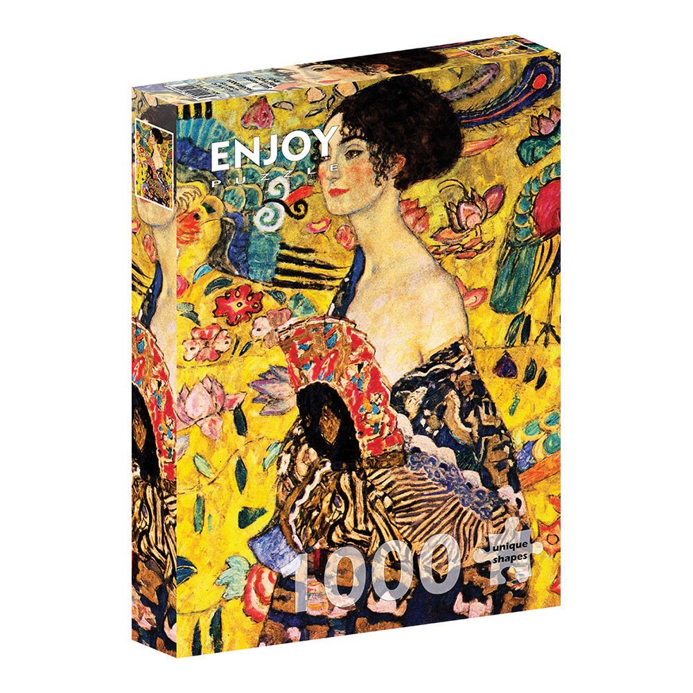 ENJOY -ΠΑΖΛ ART GUSTAV KLIMT: ΚΥΡΙΑ ΜΕ ΒΕΝΤΑΛΙΑ 1000 ΤΕΜ Νο 1128