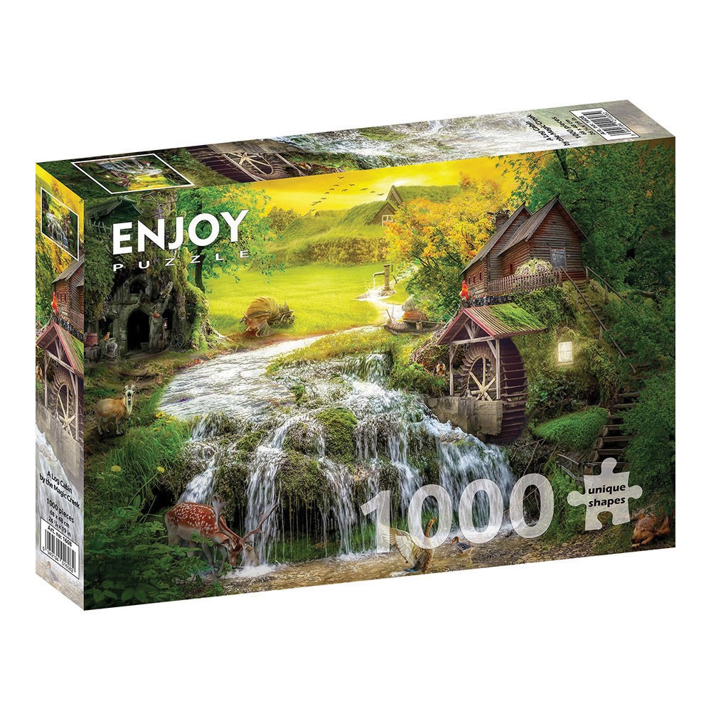 ENJOY -ΠΑΖΛ LANDSCAPES ΞΥΛΙΝΗ ΚΑΛΥΒΑ ΔΙΠΛΑ ΣΕ ΜΑΓΙΚΟ ΠΟΤΑΜΑΚΙ 1000 ΤΕΜ Νο 1608