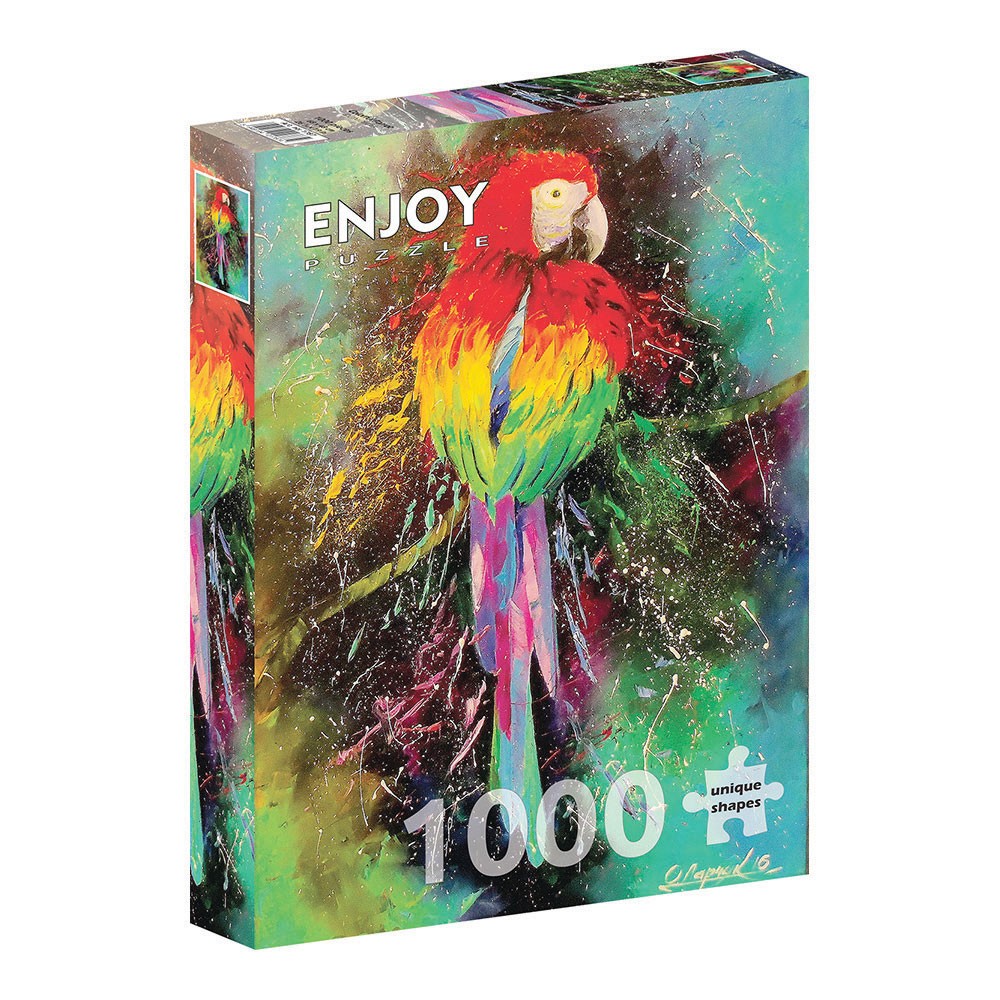 ENJOY -ΠΑΖΛ ANIMALS ΠΟΛΥΧΡΩΜΟΣ ΠΑΠΑΓΑΛΟΣ 1000 ΤΕΜ Νο 1787