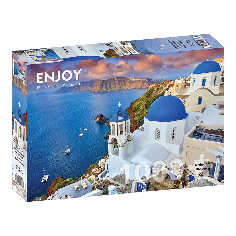 ENJOY -ΠΑΖΛ PLACES ΣΑΝΤΟΡΙΝΗ ΜΕ ΒΑΡΚΕΣ, ΕΛΛΑΔΑ 1000 ΤΕΜ Νο 1086