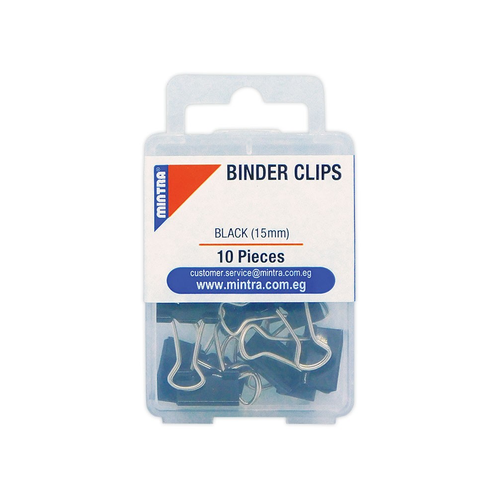 ΚΛΙΠ ΜΕΤΑΛΛΙΚΑ ΜΑΥΡΑ 15MM 10 TEM Ν.94367