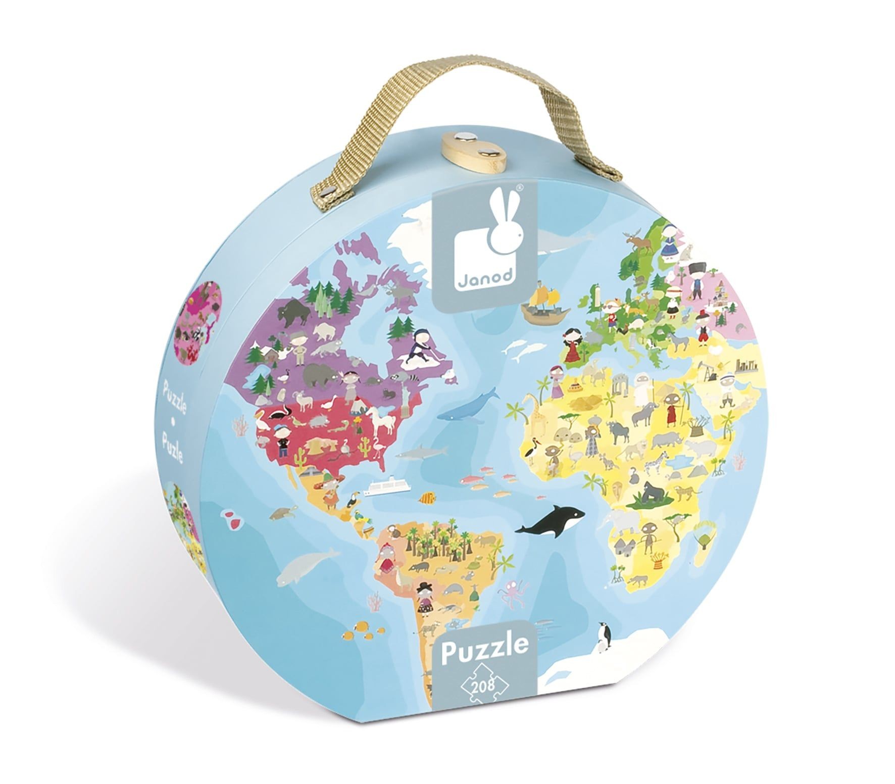 JANOD ΒΑΛΙΤΣΑΚΙ ΠΑΖΛ ΣΤΡΟΓΓΥΛΟ (208 ΤΕΜ) - ΜΠΛΕ ΠΛΑΝΗΤΗΣ J02926