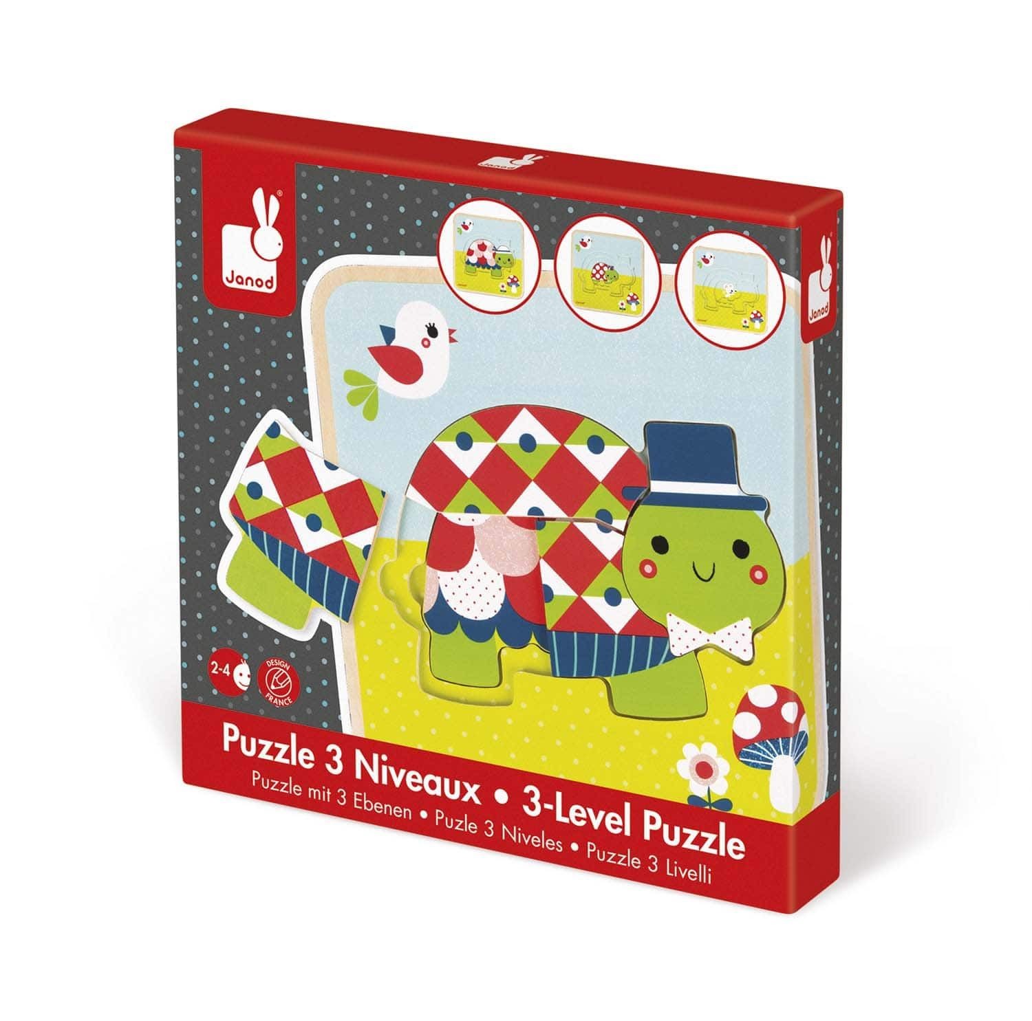 JANOD ΠΑΖΛ 3 ΕΠΙΠΕΔΩΝ - ΧΕΛΩΝΑΚΙΑ J07012