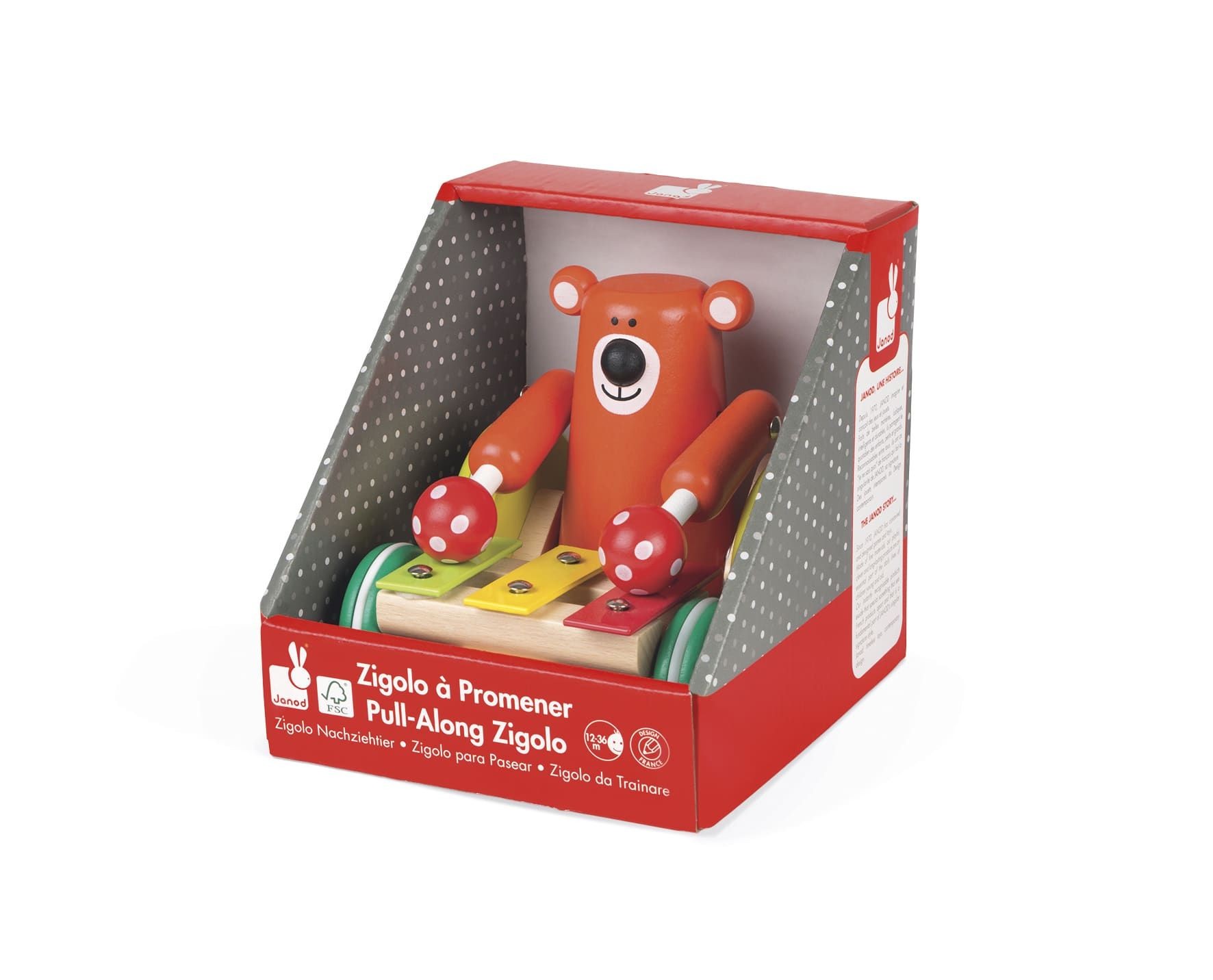 JANOD ΣΥΡΟΜΕΝΗ ΑΡΚΟΥΔΑ ΜΕ ΞΥΛΟΦΩΝΟ J08193