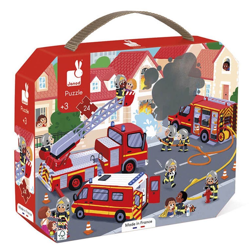 JANOD PUZZLE FIREMEN - 24 PCS J02605