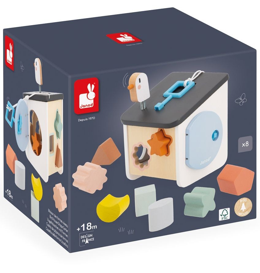 ΕΚΠΑΙΔΕΥΤΙΚΑ ΠΑΙΧΝΙΔΙΑ JANOD ΔΙΑΧΩΡΗΣΕ ΣΧΗΜΑΤΑ - ΣΠΙΤΑΚΙ ΠΟΥΛΙΩΝ ΓΙΑ 2+