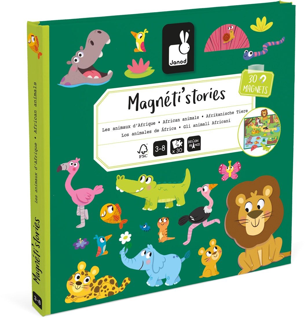 ΜΑΓΝΗΤΙΚΟ ΠΑΙΧΝΙΔΙ JANOD ΙΣΤΟΡΙΕΣ ΖΩΑ ΤΗΣ ΑΦΡΙΚΗΣ ΓΙΑ 3+