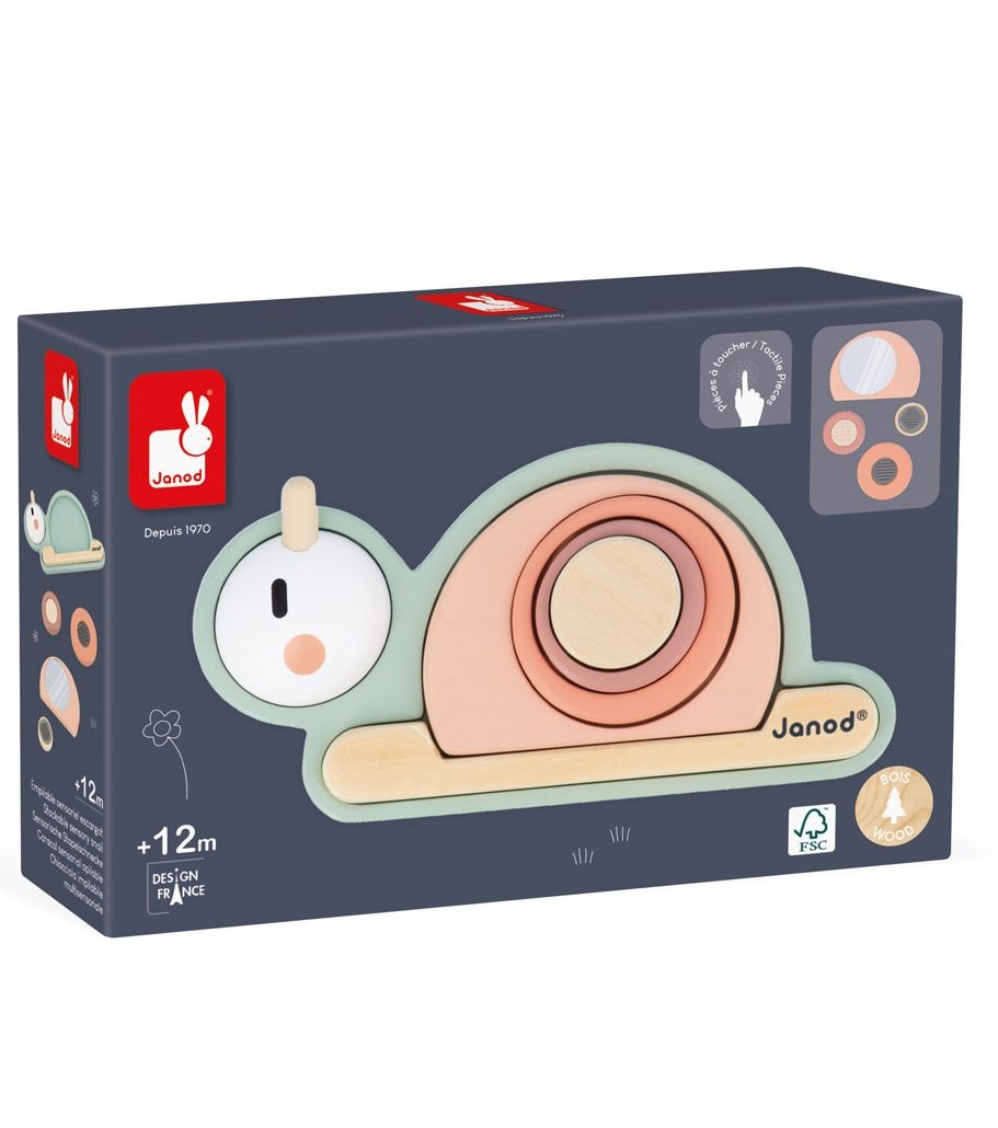 ΕΚΠΑΙΔΕΥΤΙΚΑ ΠΑΙΧΝΙΔΙΑ JANOD ΣΤΟΙΒΑΖΟΜΕΝΟ ΣΑΛΙΓΚΑΡΙ - ΑΙΣΘΗΤΗΡΙΑΚΟ ΓΙΑ 1+