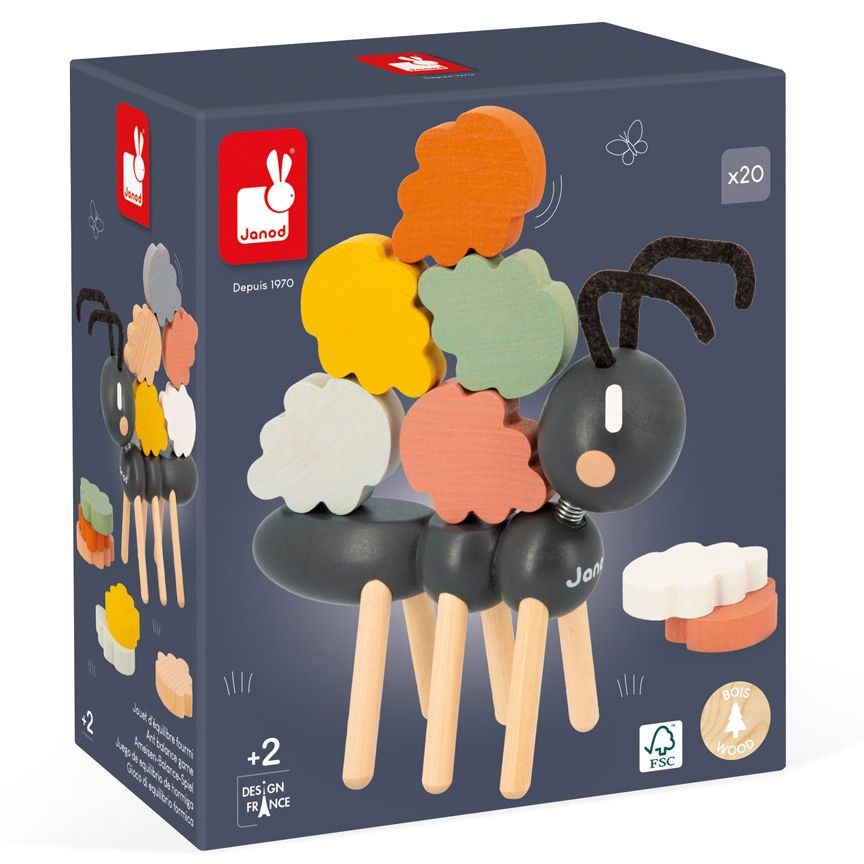 ΕΚΠΑΙΔΕΥΤΙΚΑ ΠΑΙΧΝΙΔΙΑ JANOD ΠΑΙΧΝΙΔΙ ΙΣΟΡΡΟΠΙΑΣ ΜΥΡΜΗΓΚΑΚΙ ΓΙΑ 2+