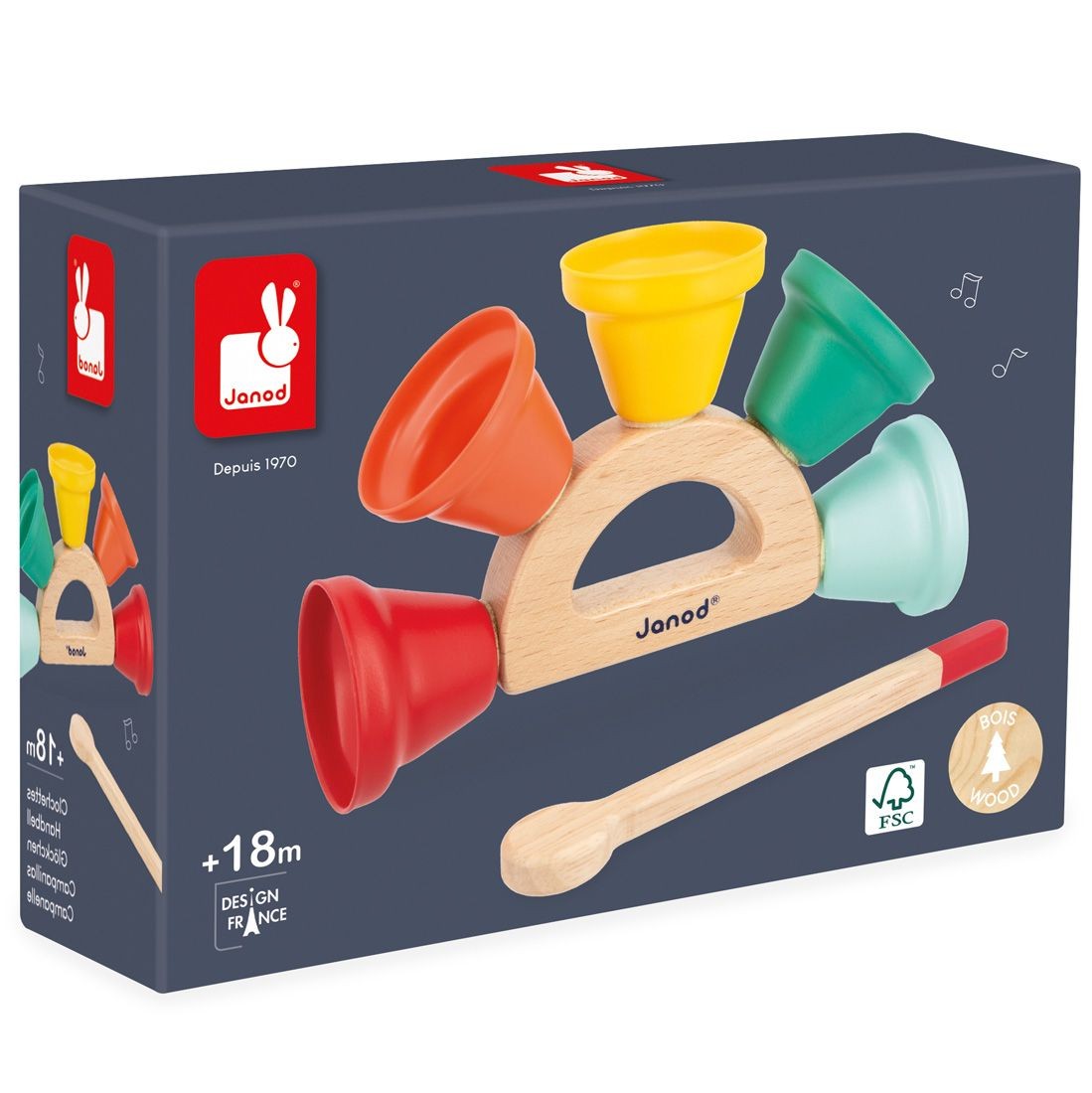 ΜΟΥΣΙΚΟ ΠΑΙΧΝΙΔΙ JANOD GIOIA ΚΑΜΠΑΝΟΥΛΕΣ ΓΙΑ 1,5+
