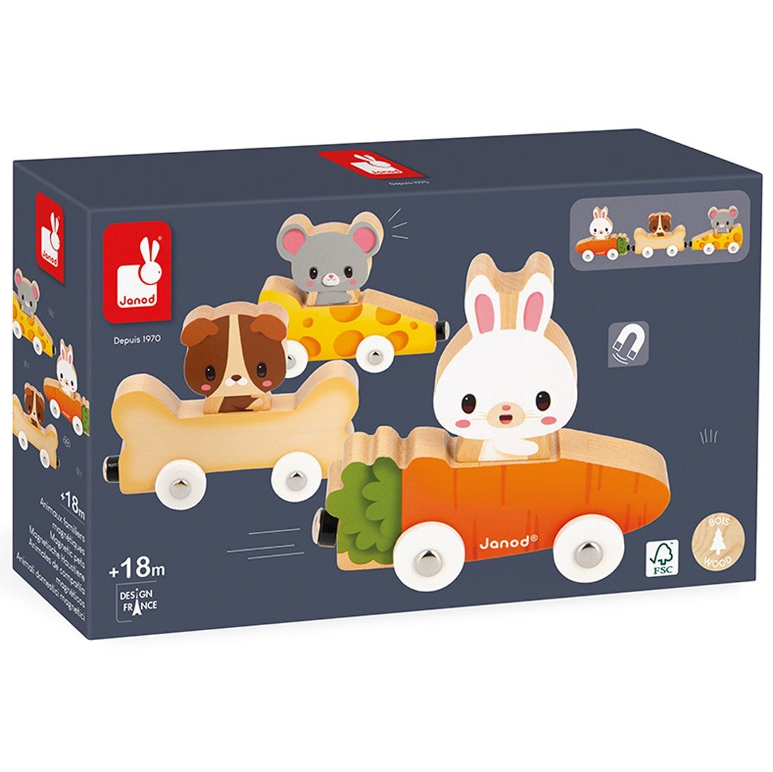ΜΑΓΝΗΤΙΚΟ ΠΑΙΧΝΙΔΙ JANOD ΚΑΤΟΙΚΙΔΙΑ ΖΩΑΚΙΑ ΤΗΣ ΦΑΡΜΑΣ ΓΙΑ 1,5+
