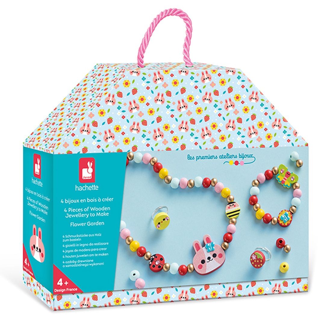 ΚΑΛΛΙΤΕΧΝΙΕΣ JANOD ΦΤΙΑΞΤΕ 4 ΞΥΛΙΝΑ ΚΟΣΜΗΜΑΤΑ - ΚΗΠΟΣ ΜΕ ΛΟΥΛΟΥΔΙΑ ΓΙΑ 4+