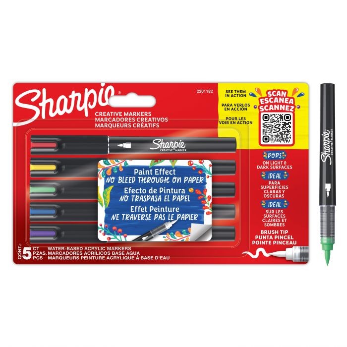 SHARPIE CREATIVE ACRYLIC M. BRUSH BL5