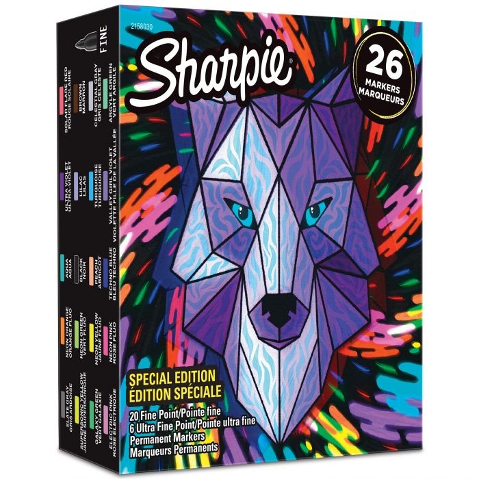 SHARPIE FINE ASS.BOX26 WOLF