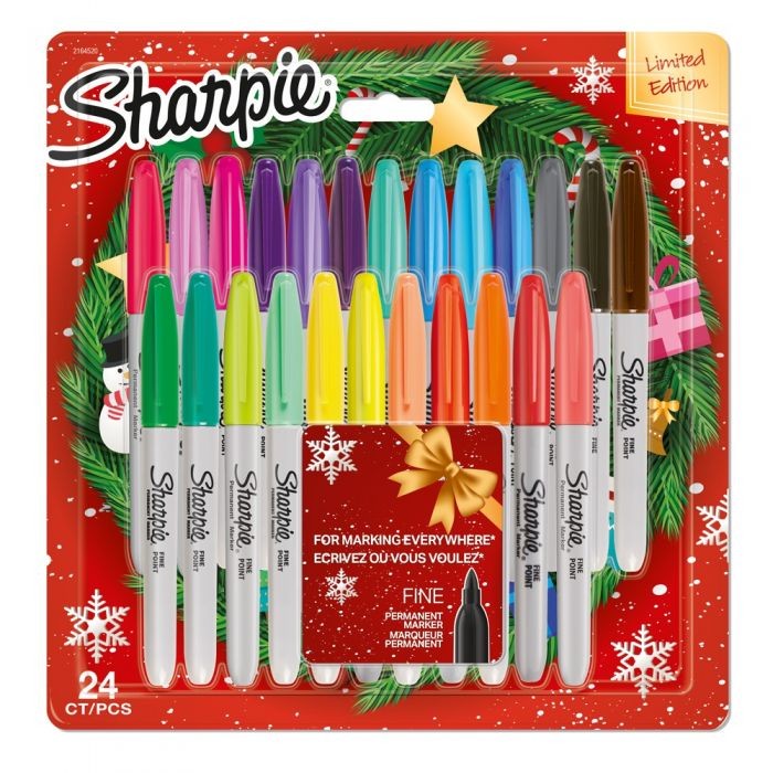 SHARPIE FINE XMAS ASS. BLISTER 24ΤΜΧ