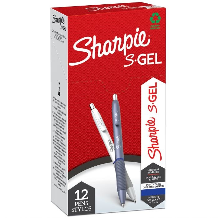 SHARPIE S-GEL FASHION ASSORT.BLUE 0.7 Box12