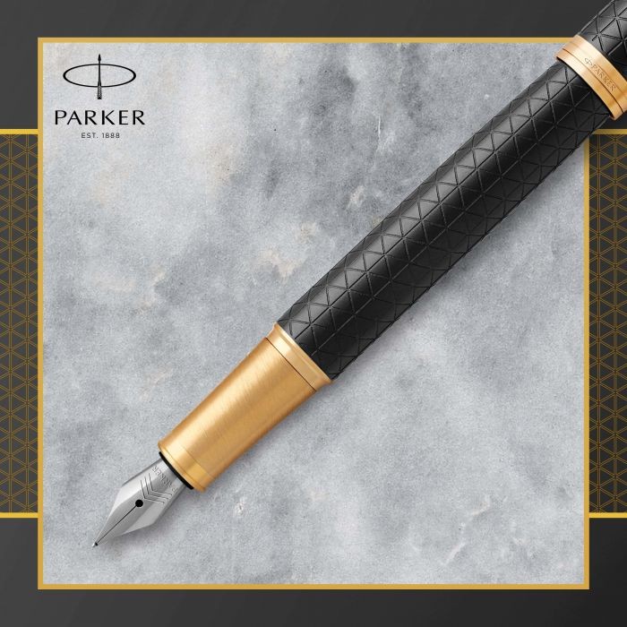 PARKER Ι.Μ. PRM BLACK GOLD GT FPen F