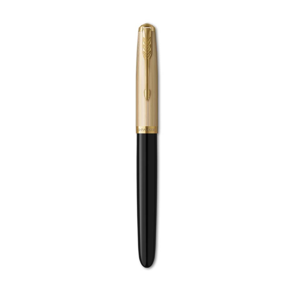 PARKER 51 DLX BLACK GT FP F 18k