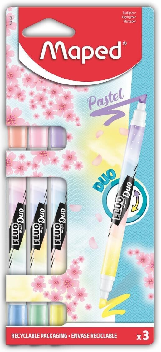 ΥΠΟΓΡΑΜΜΙΣΤΗΣ DUO PASTEL COLORS X 3 TMX BLISTER