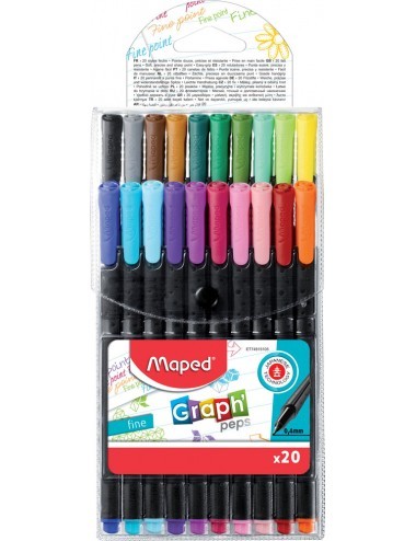 ΜΑΡΚΑΔΟΡΑΚΙ GRAPH PEPS FINE TIP 0.4mm ΣΕ ΚΑΣΕΤΙΝΑ Χ20