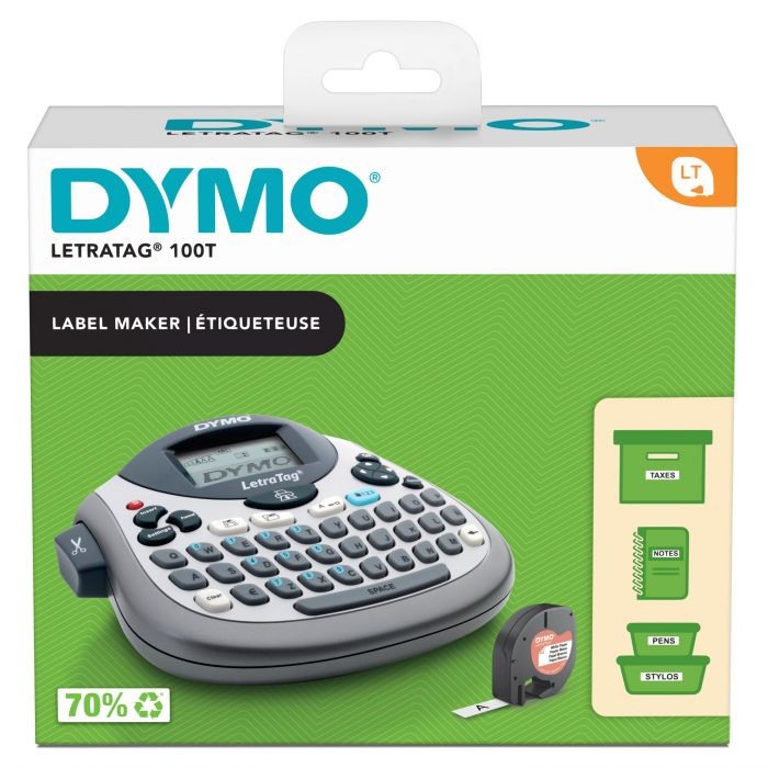 DYMO Letra TAG  LT100-Τ SILVER